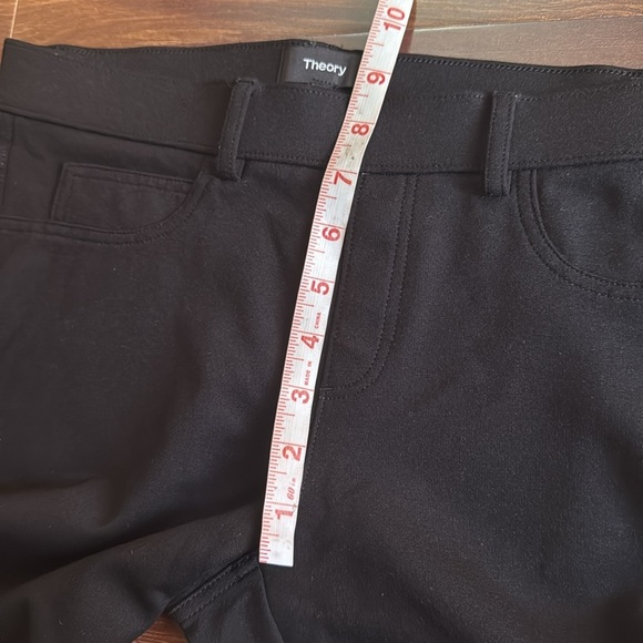 Theory Black Pull On Pants Size Medium - Picture 6 of 7